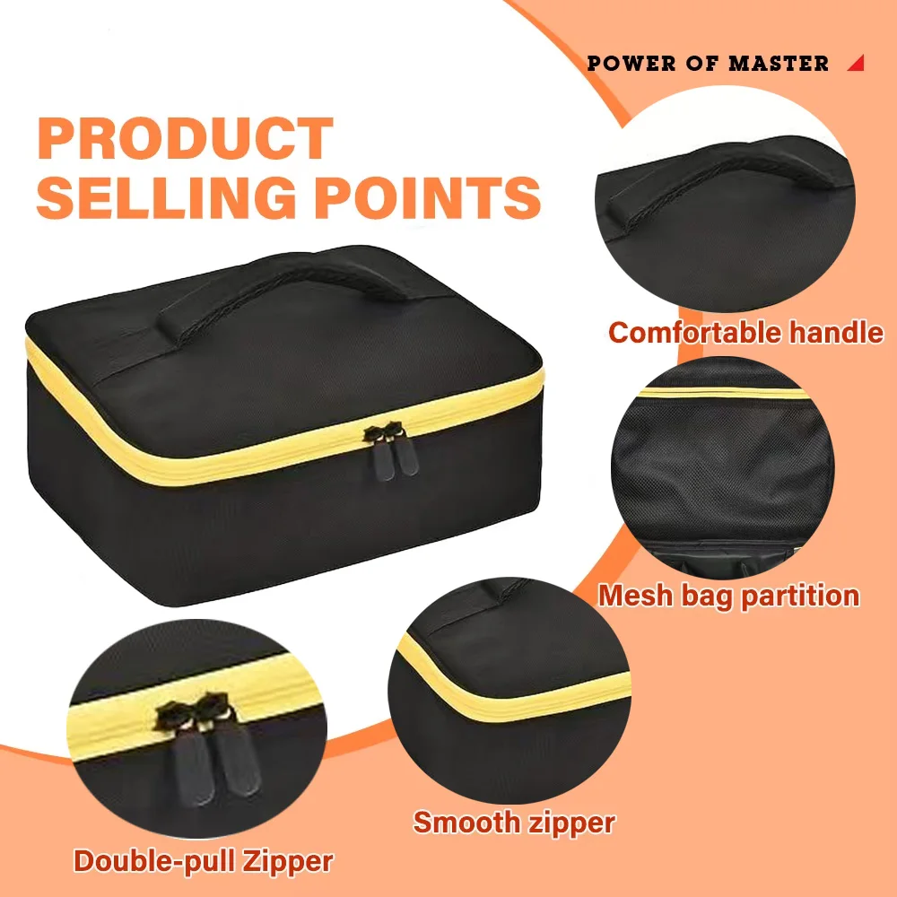 

Большая вместительная сумка для инструментов, водонепроницаемая и амортизирующая, для электроинструментов, портативная сумка для хранения.