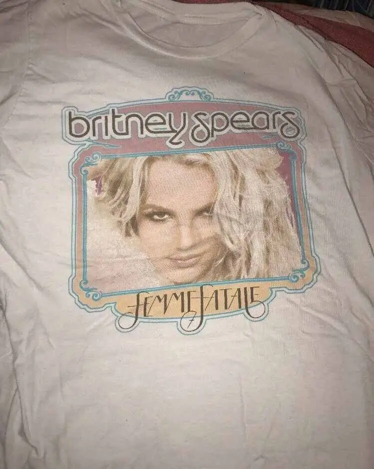 BRITNEY SPEARS FEMME FATALE TOUR Shirt White All Size Unisex S-5XL LI904