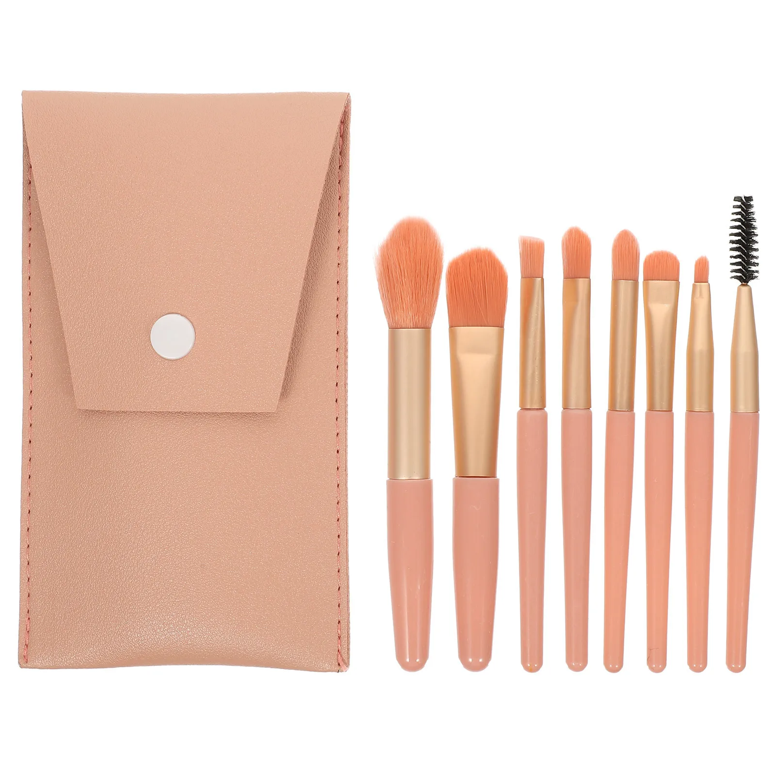 مجموعة واحدة من فرش المكياج الصغيرة، شعيرات ناعمة كثيفة للوجه، بودرة أحمر الخدود، مجموعة أدوات مكياج مرنة مناسبة للسفر للنساء #4