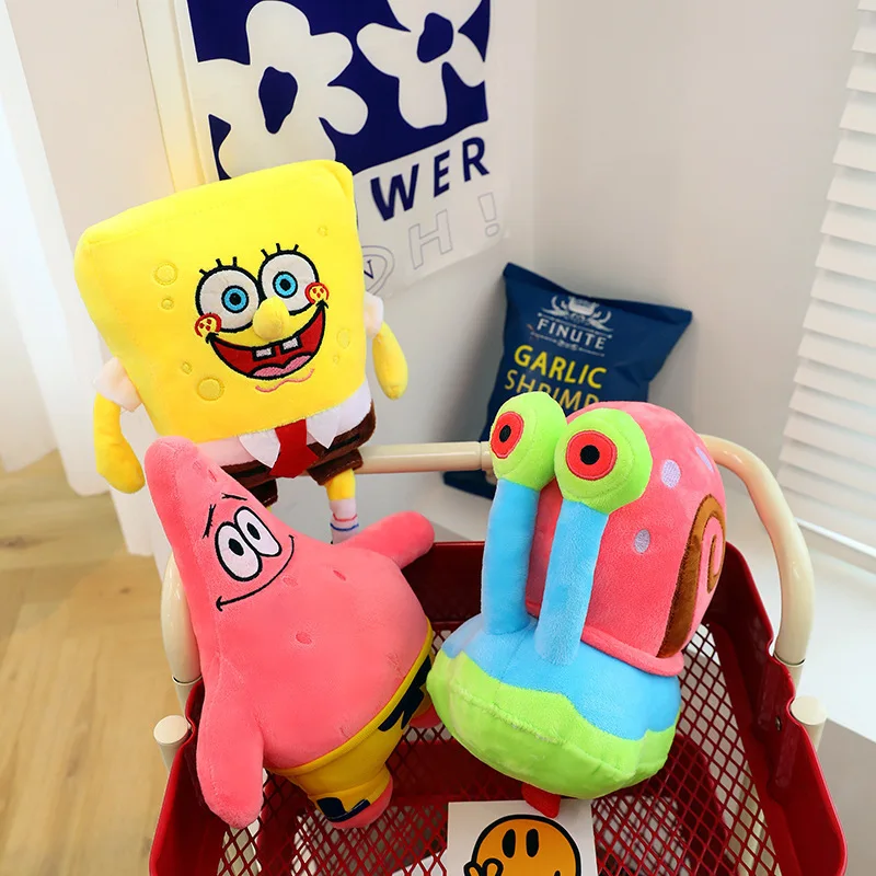 Giant Spongebob Patrick Star Eugene H. Krabs Gary the Snail Plush Toy Throw Pillow Halloween Decorations Birthday Gift Boy image 2