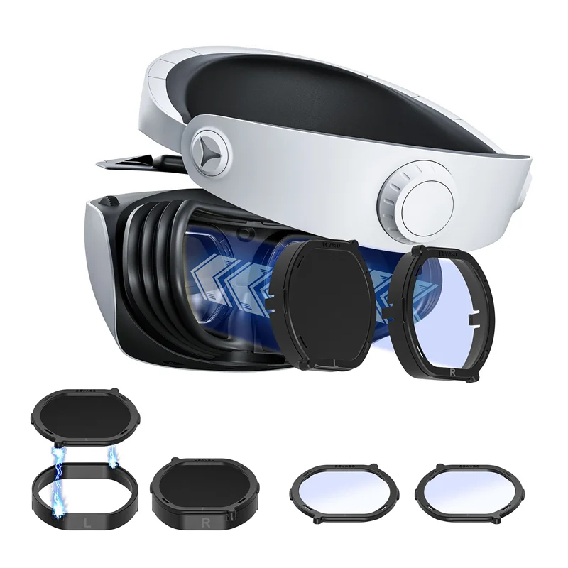 BISMZ VR Prescription Lenses for PS VR2 Lens Myopia Anti Blue Glasses Quick Disassemble Protection Frame for PSVR2 Parts