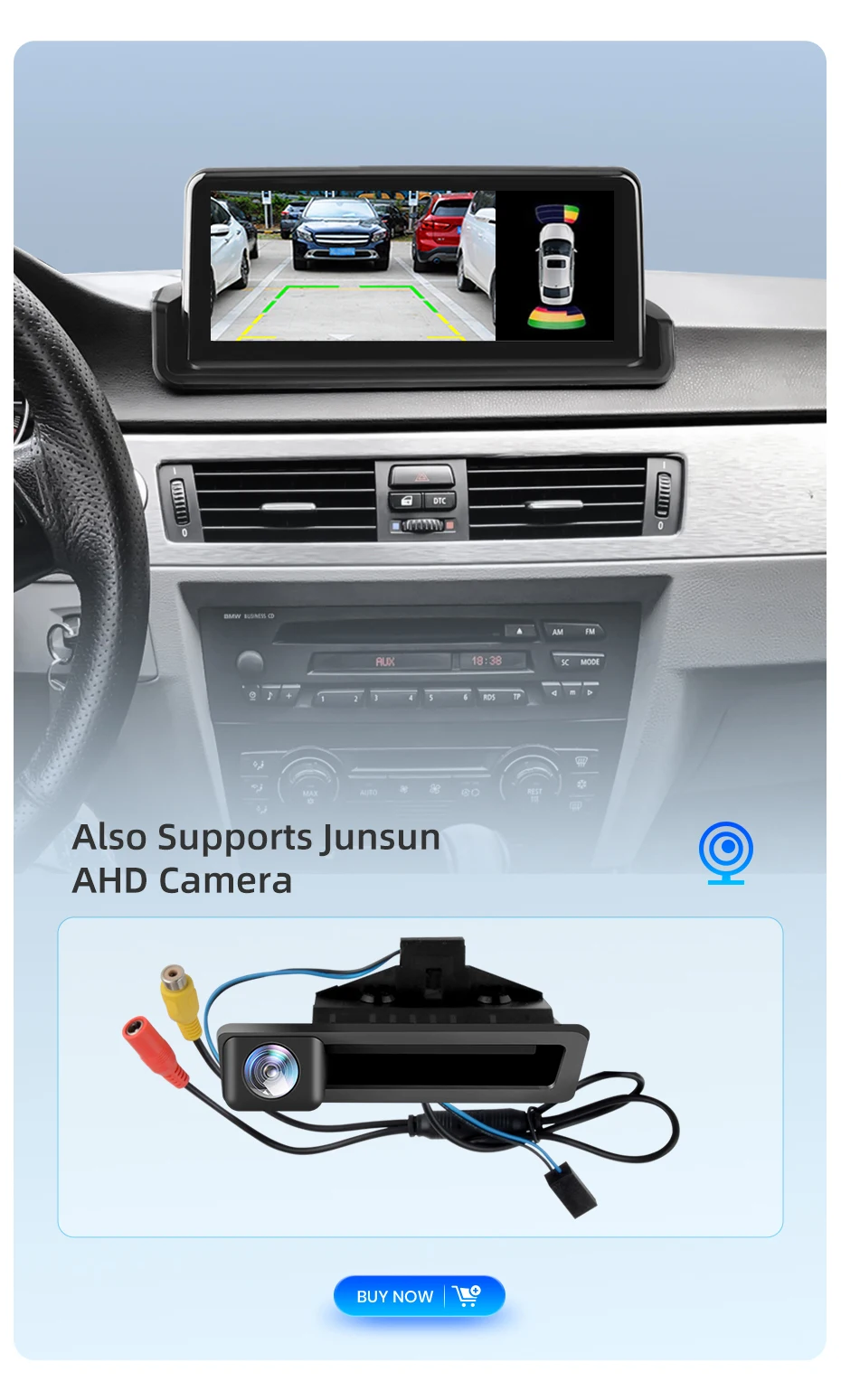 Junsun CarPlay Für Apple Auto Radio Multimedia Für BMW E90 E91 E92 E93 2005-2012 Bluetooth Drahtlose Android auto 4G GPS Stereo – Detail 24