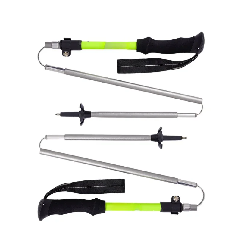 folding professional outdoor climbing cane equipment hiking  retractable men's and women's models