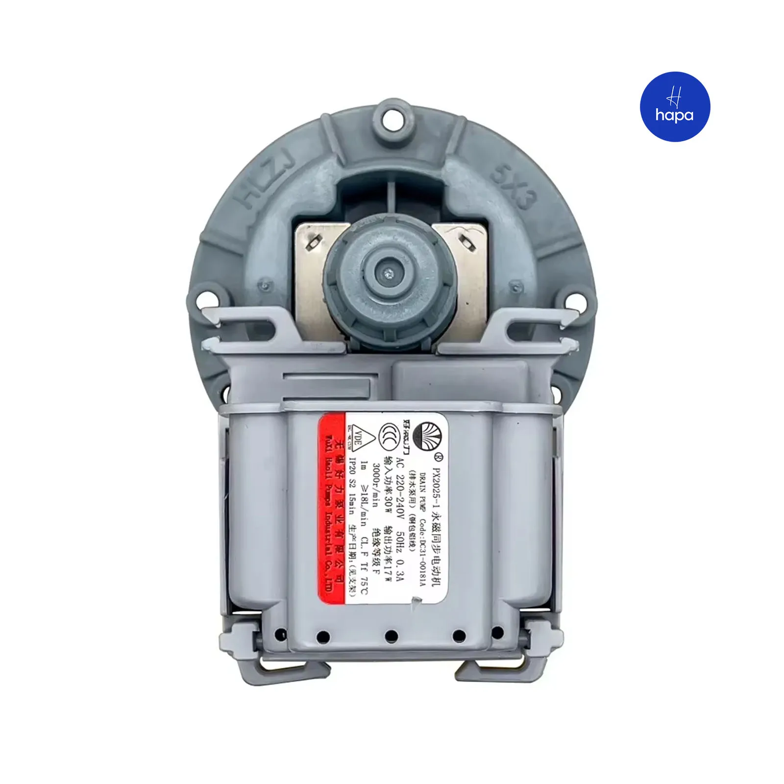 Novo PX2025-1 DC31-00181A 220-240V 50Hz 30W 3000r/min Peças de Drenagem para Máquina de Lavar Samsung - Motor da Bomba de Drenagem