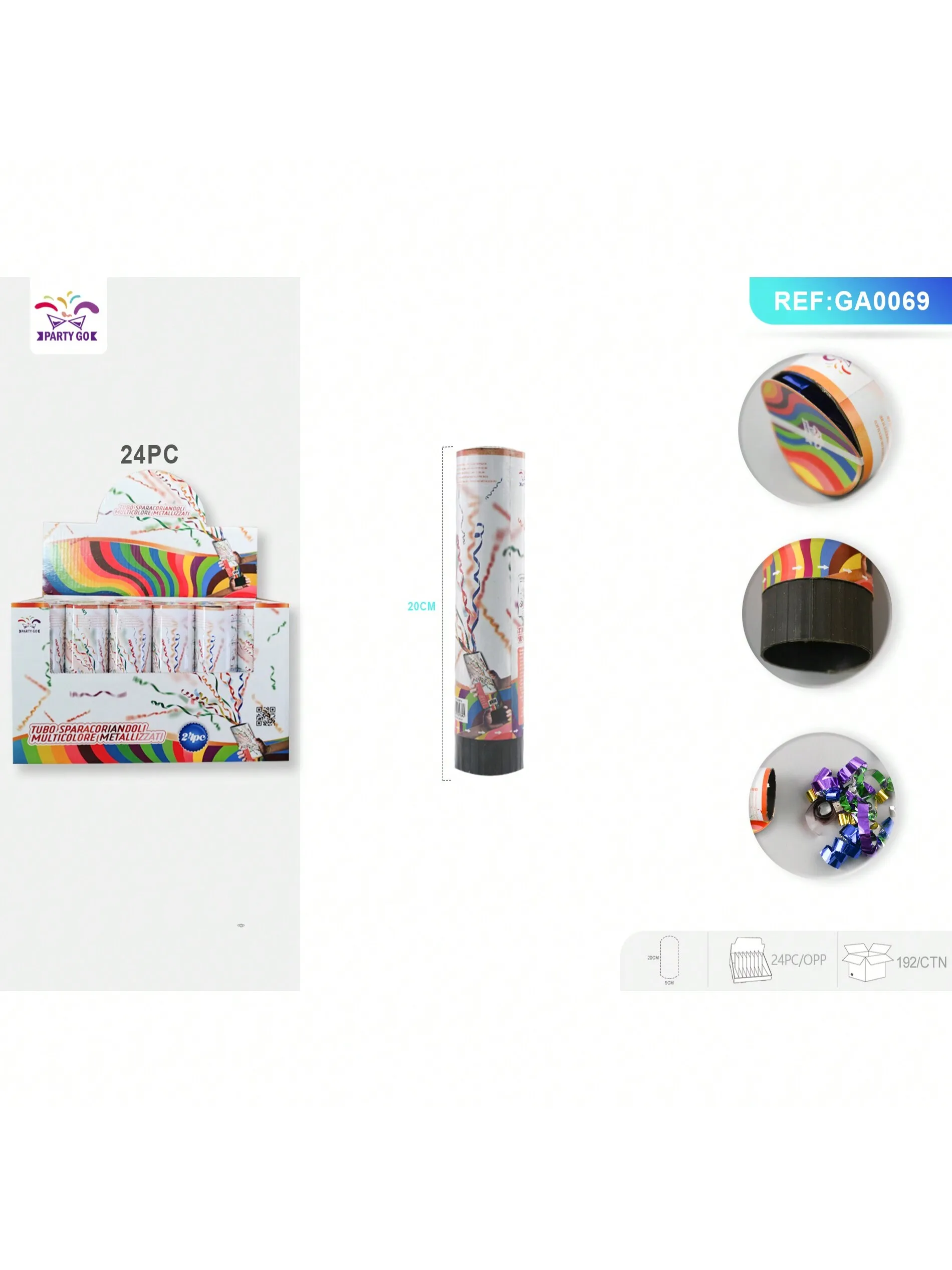 กระดาษป๊อปเปอร์ขนนกขนาด 20 ซม. 12 แพ็ค - เครื่องประดับปาร์ตี้แสนสนุก ชุดกระดาษขนนกสีสันสดใส 12 ชิ้น 20 ซม. - เหมาะสําหรับงานปาร์ตี้และกิจกรรมต่างๆ