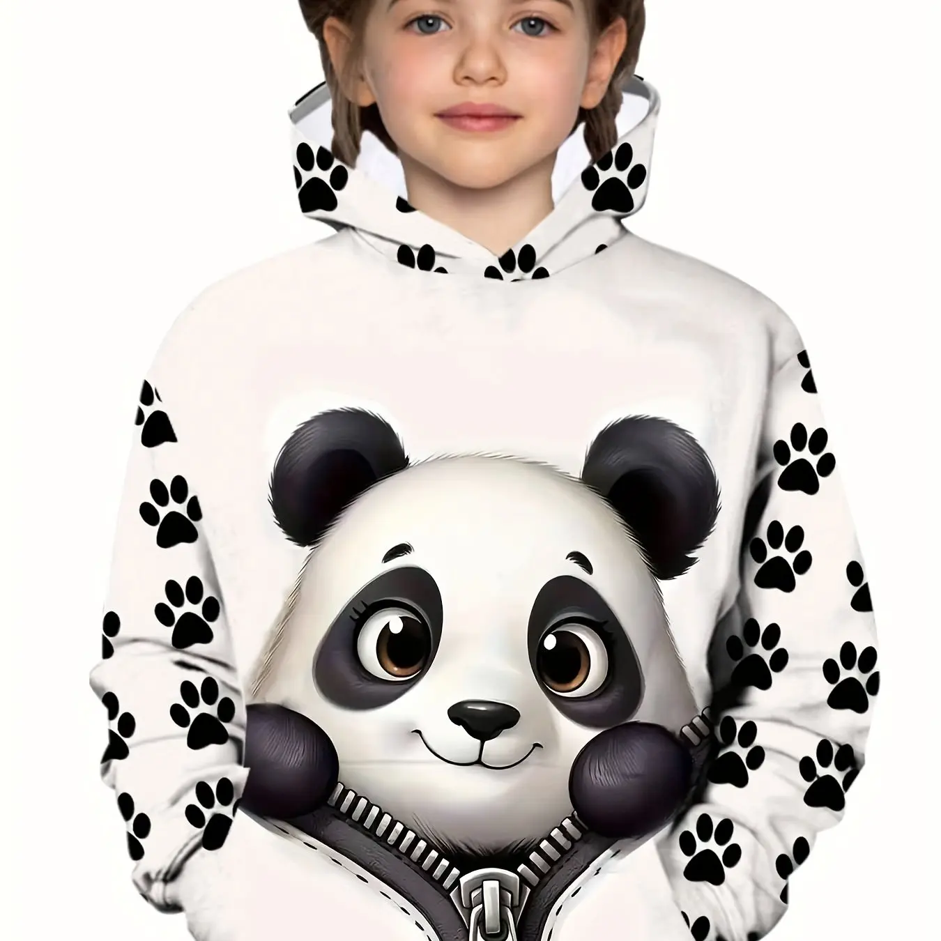 

Kids Clothes Girl Hoodies Long Sleeve Cute Animals Print Children Spring Fall Clothes Casual Kawaii Girl Clothes Pullover Tops