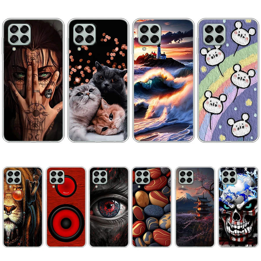 S3 colorful song Soft Silicone Tpu Cover phone Case for Samsung Galaxy m33/m53