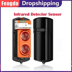 Invisible Beam Barrier Active Detection Digital Pulse Infrared Sensor 100m Waterproof IR Alarm