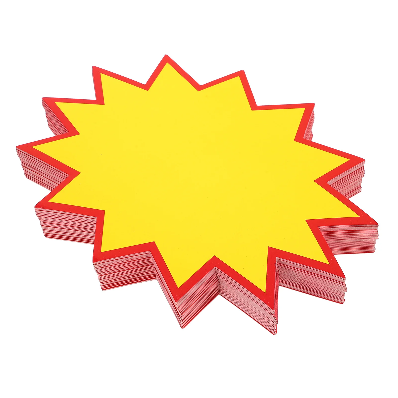 100개 가격 폭발 표시판 폭발 라벨 종이 태그 대량 교체 스티커 소매점 슈퍼마켓 광고 디스플레이용