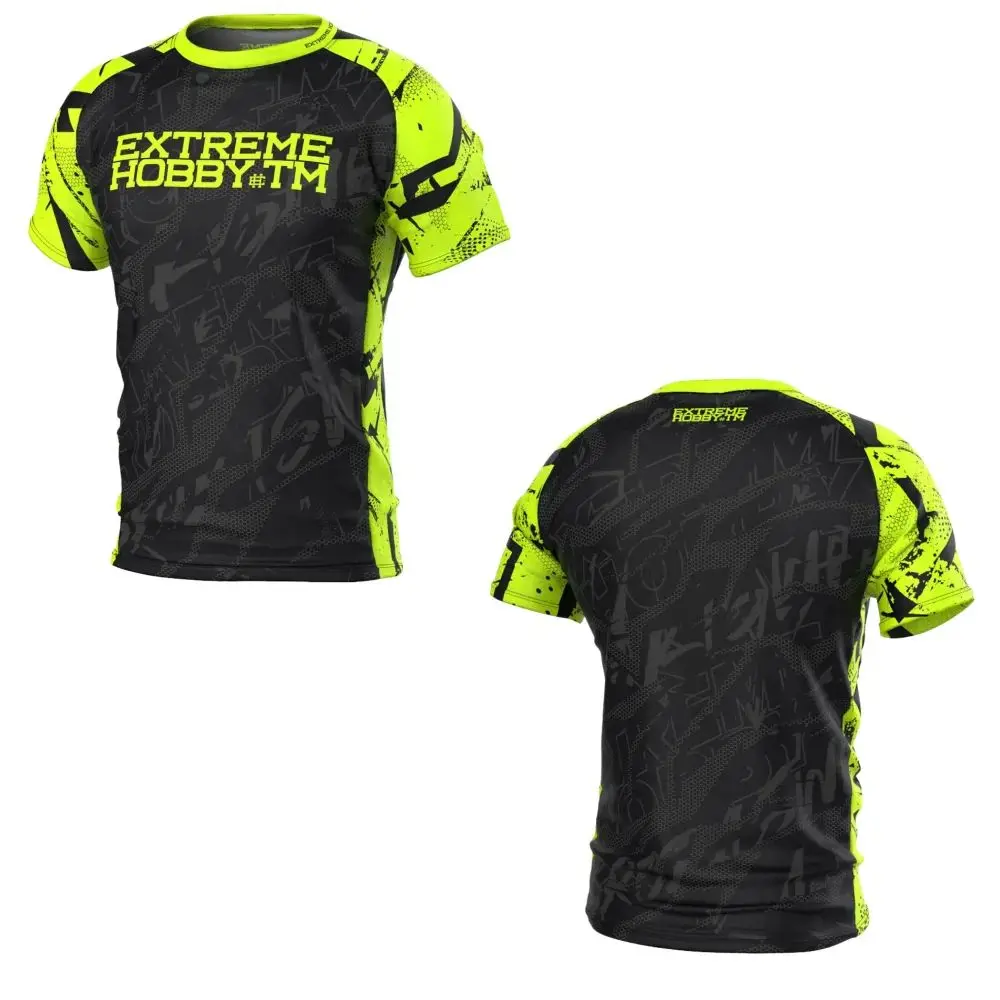 2027 Men Women Sports T-shirt EXTREME HOBBY GROMDA Black Panther New Boxing Shirt Fitness Training Street Fighting Tops