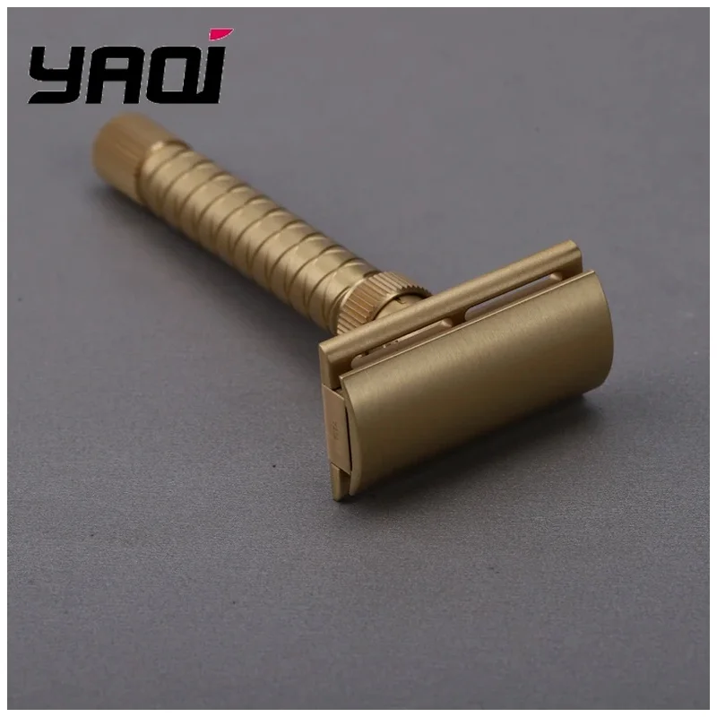 Yaqi 2026 100% Brass The Final Cut - Brass V2 Safety Razor Material Adjustable
