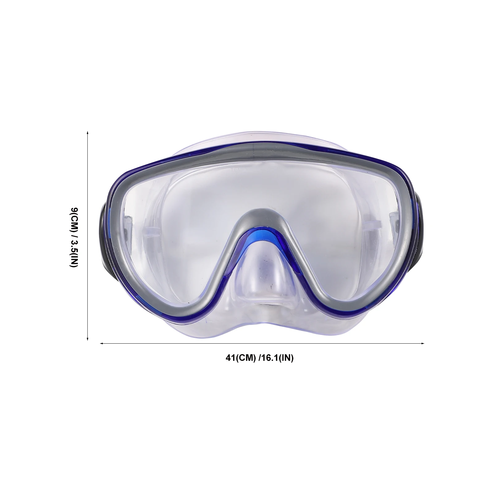 

Diving Glass Set Swim Mask Anti-fog Breathing Masks Scuba Gear for Lakes Equipment Blue Swimming