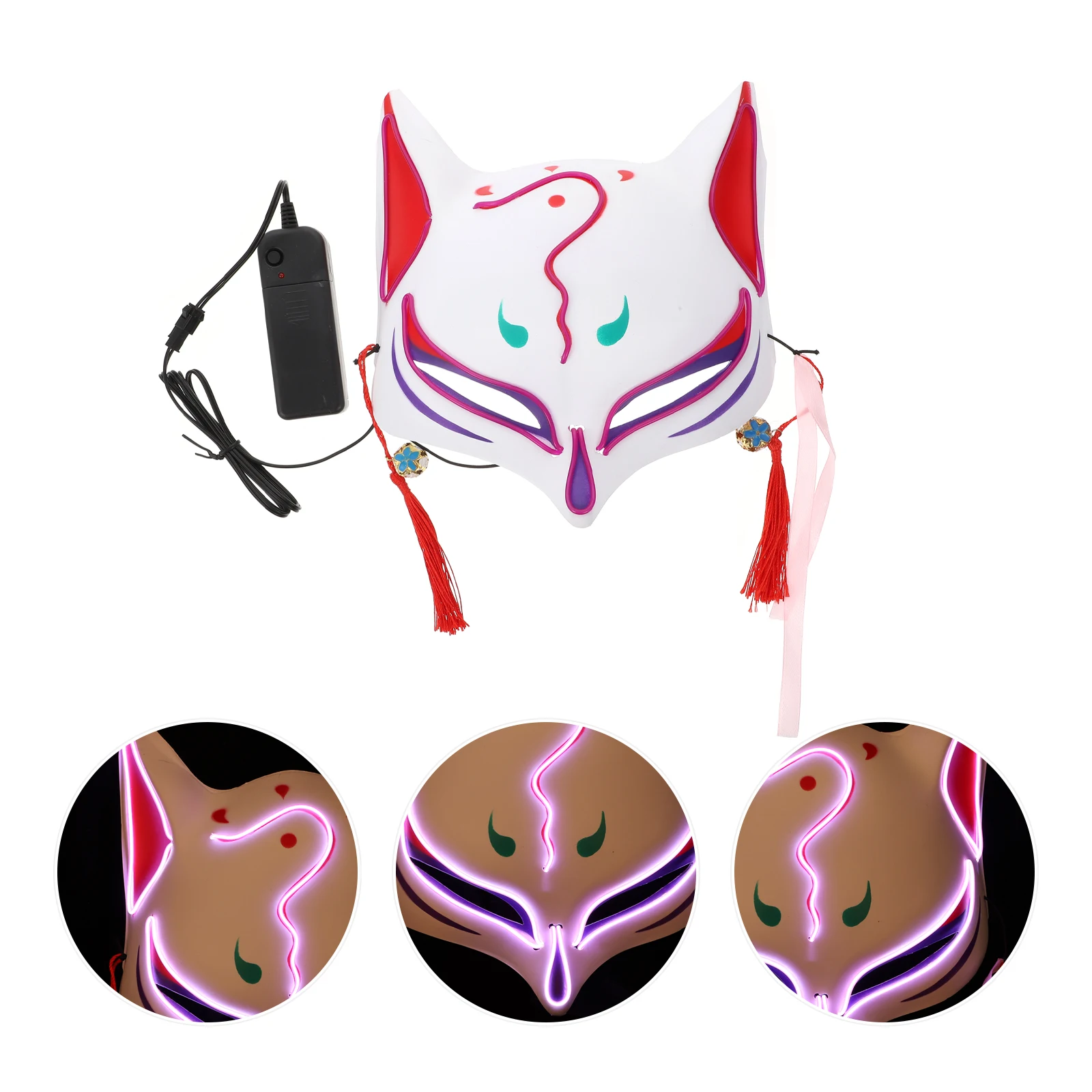

Fiend Mask Glow Halloween Costumes for Adults Party Decorative Aldult Performance