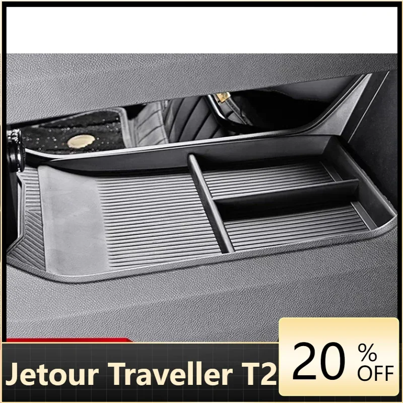 

Fit for cherry Jetour Traveller T2 Car Central Control Lower Storage Box Central Armrest Center Console Cup Holder Organizer For