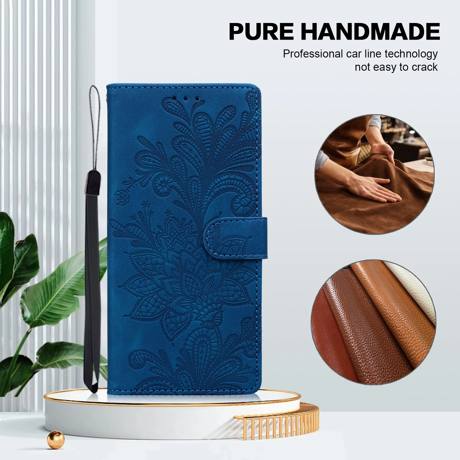 Magnetische Flip-Leder-Mappenhülle für Redmi 14C 14R 13C 12C 10 10C 10A A4 A3 A2 A1 Plus Redmi Note 14 13 Pro Plus 4G/5G – Detail 8