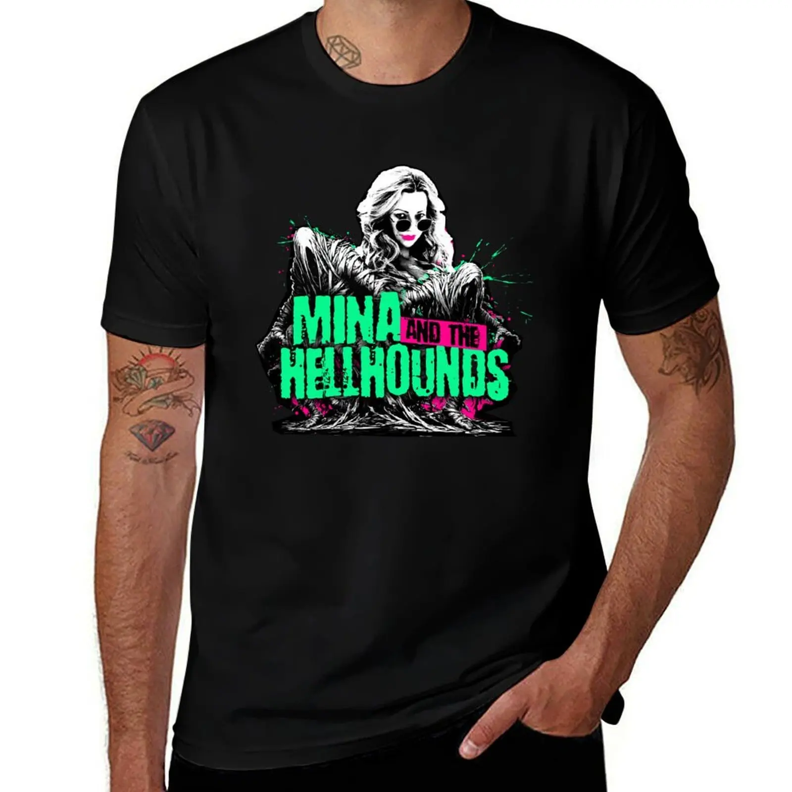 Mina and the HELLHOUNDS Wynonna Earp T-Shirt man t shirts high quality luxury brand T-Shirt