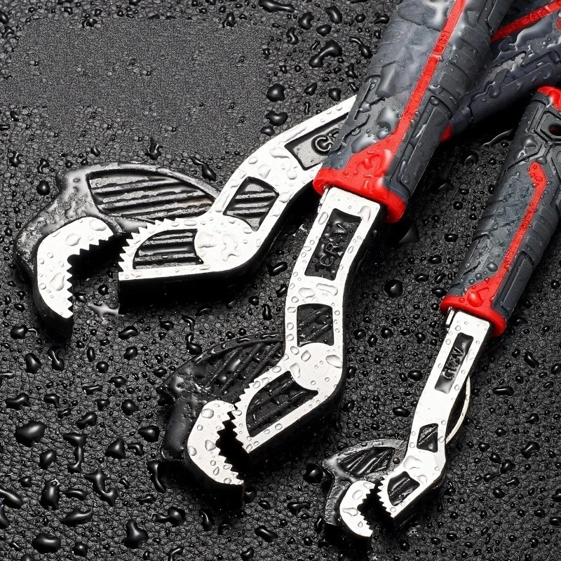 

Bathroom Wrench Plumber Multi Hand Tool 6/8/10/12 inch niversal Multifunctional Self-Locking Wrench Fast Adjustable Wrench