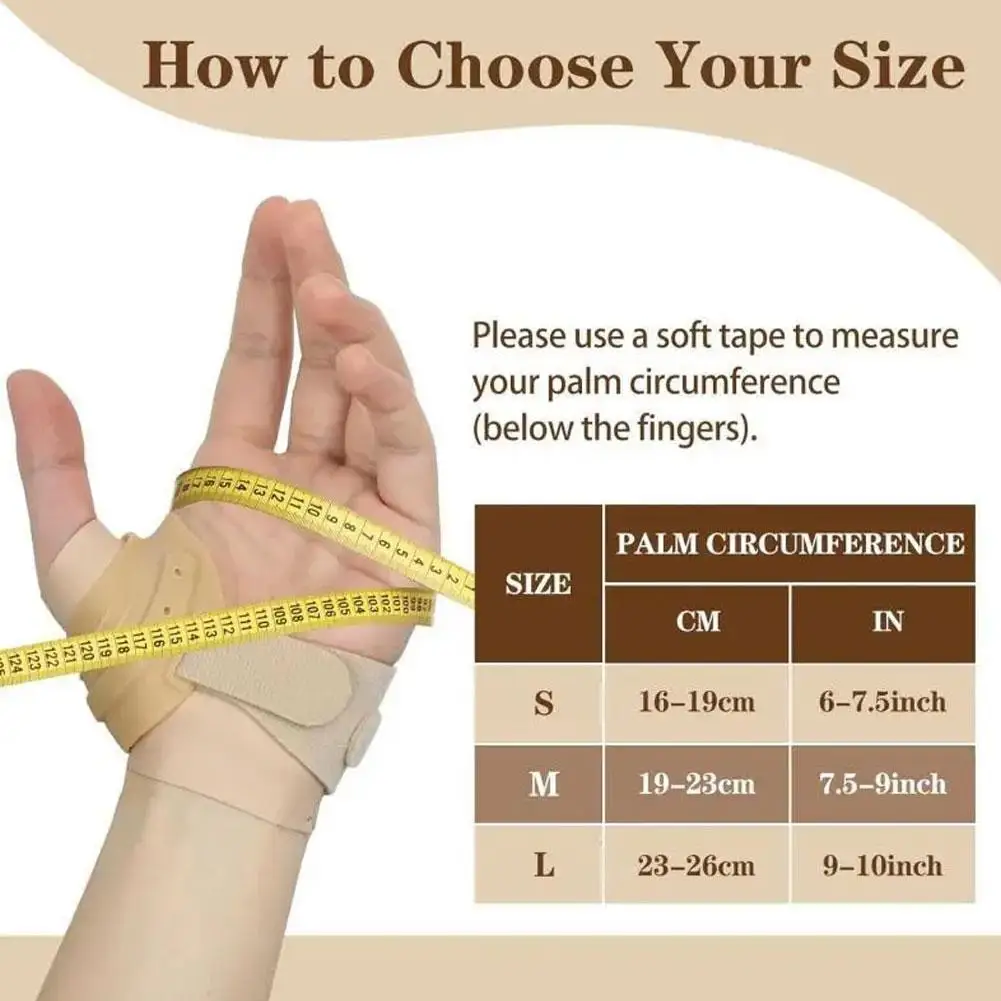 1PC Thumb Brace Joint Orthosis Thumb Splint Support For Osteoarthritis Pain Relif And Tendonitis Lightweight And Breathable