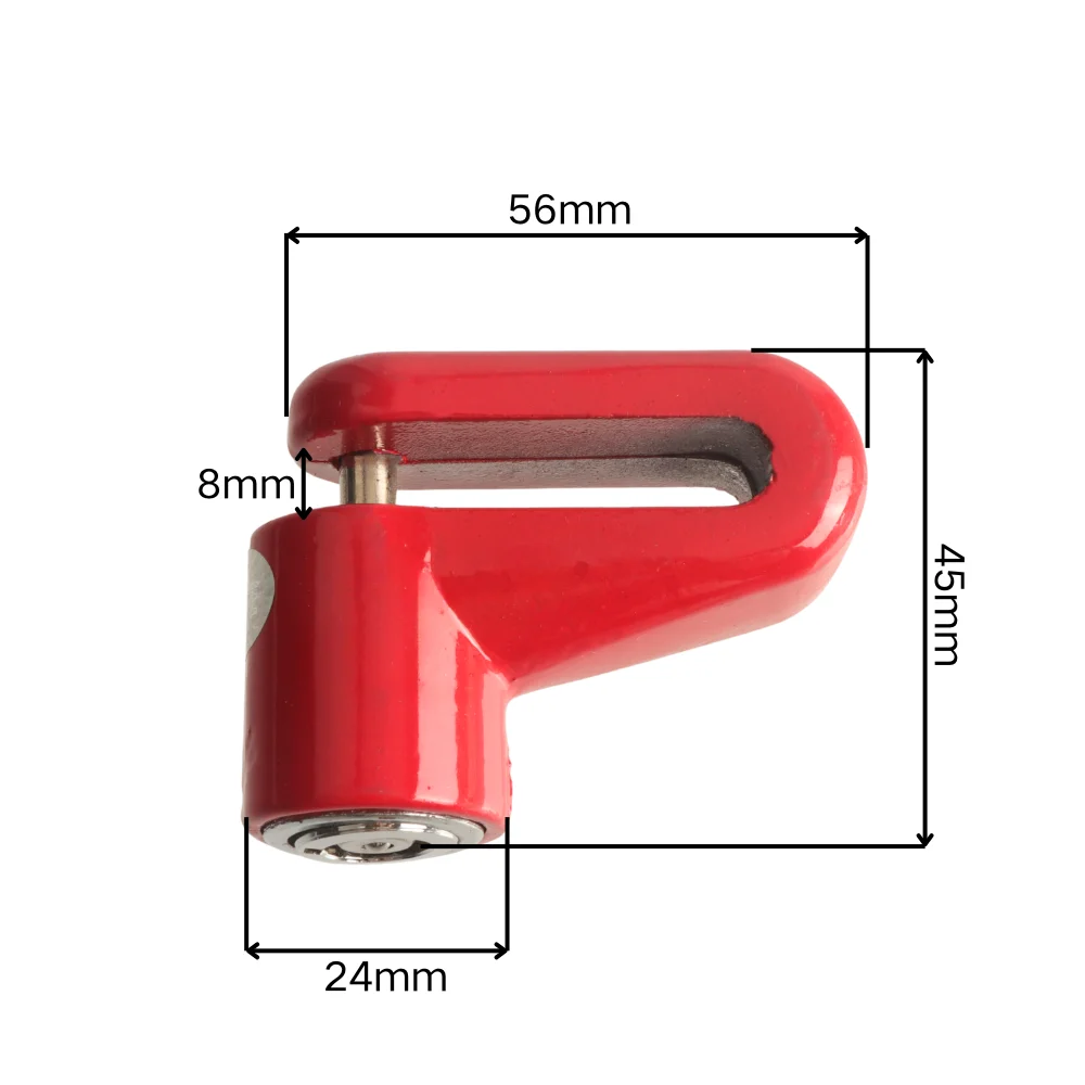 Brake Security Lock with Keys Anti‑Theft Safeguard for Motorcycle Bicycle Mountain Bike E‑Scooter Heavy‑Duty Steel Disc Lock