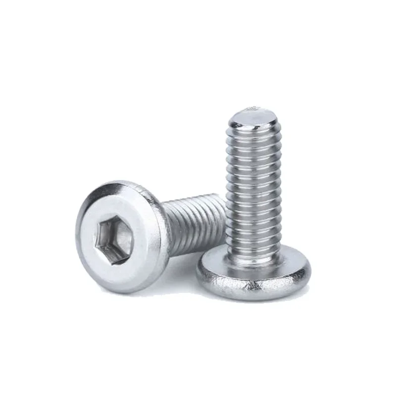 Flanged flat head Hexagon socket head screw Furniture connecting screw rod Crib screw M6 M8 * 20 30 40 50 60 70 80 90 100