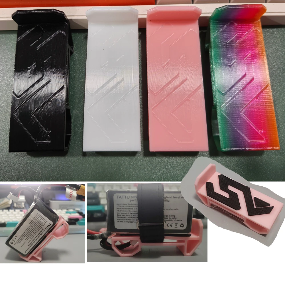 3D Printed TPU Bracket Fixing Holder 5-10 inch FPV Cinequads Freestyle Frame Kit For Lipo Battery Protector Mount Anti-Slip Pad