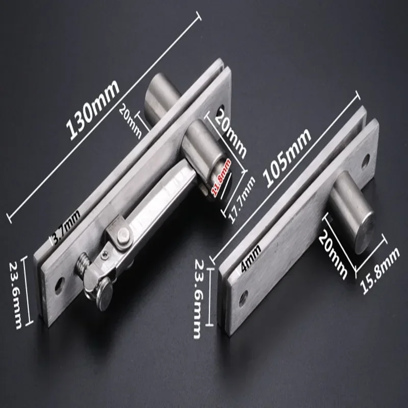 

360 Degree Stainless Steel Pivot Heavy Rotating Shaft Wooden Door Hinge Shaft Murphy Positioning Door Shaft Hidden