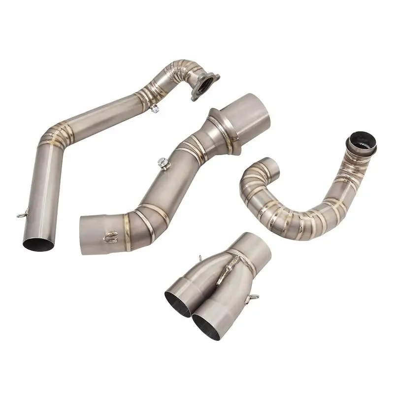 Slip-on-Motorrad-Auspuff anlage Header Link Pipe Titan legierung srohr modifiziert für Duke 2021 Super Adventure R s 2015-2018