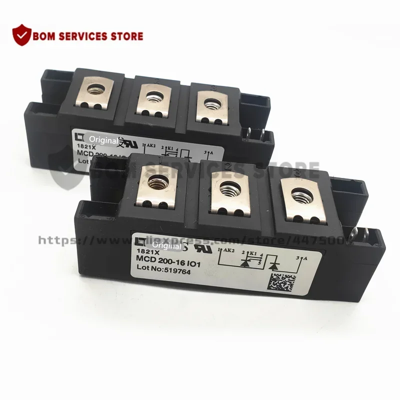 MCD200-16IO1 MCD200-14IO1 MCD200-12IO1 شحن مجاني جديد الأصلي IGBT وحدة
