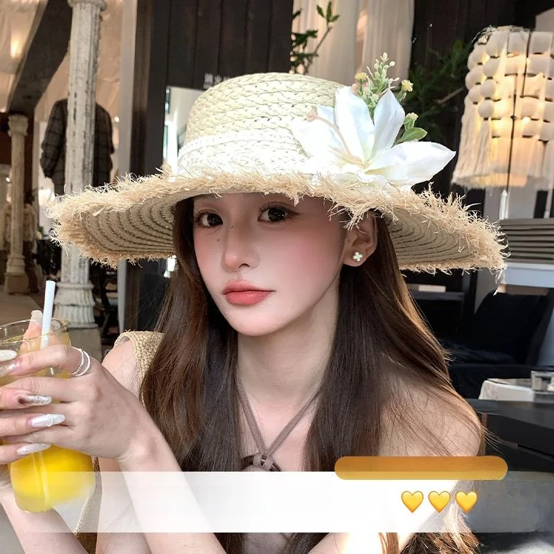 

Женская широкополая шляпа для пляжа и фотосессий, летняя, для похудения лица, солнцезащитная, бренд JOSEN LIGHTING, новинка 2026 года