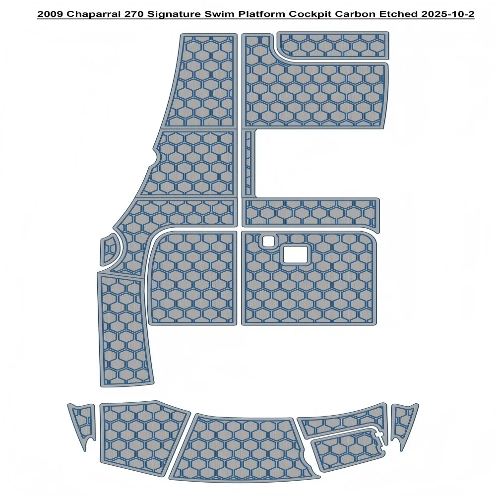 

2009 Chaparral 270 Signature Swim Platform Cockpit Pad Boat EVA Teak Floor SeaDek Gatorstep Style Self Adhesive bnhfdtsrgsx8tri