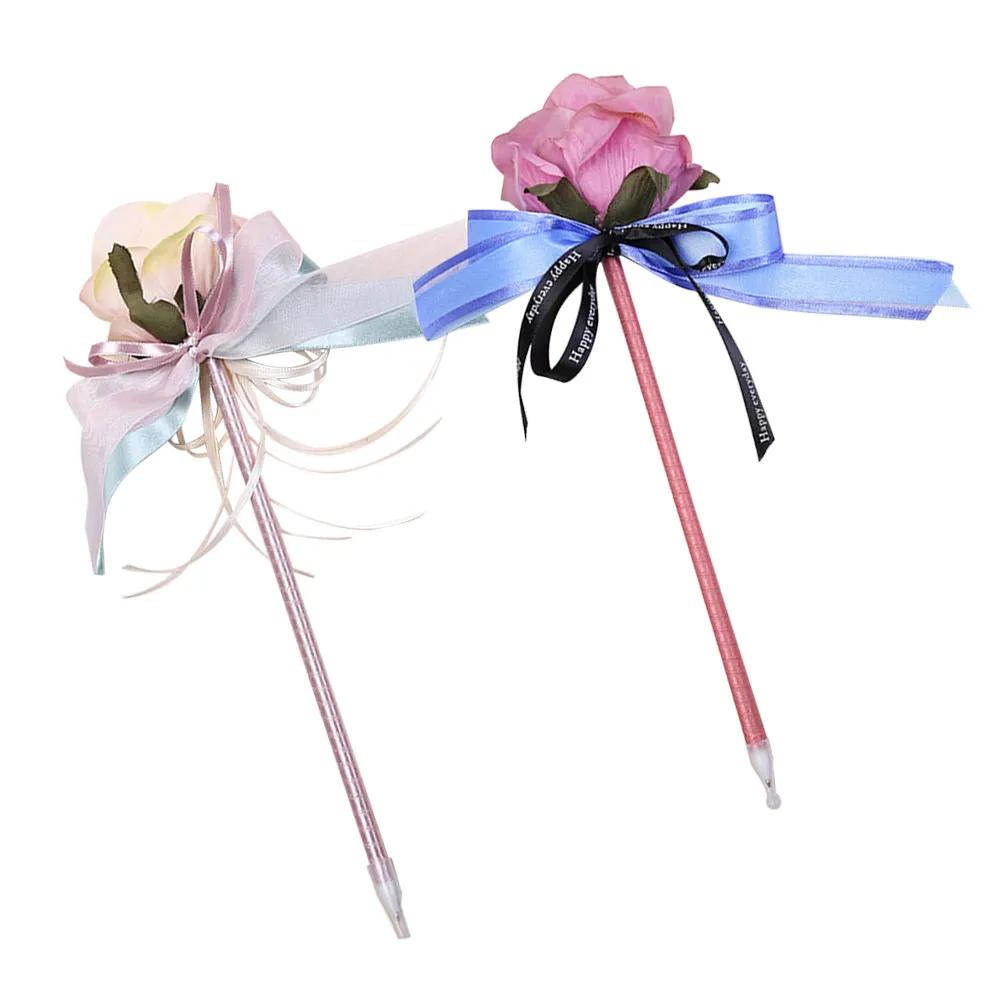 Pen Fountain Customized Wedding Pens Name Creative Grip Signing Gift Floral Ballpoint Flower Beaded Personalized