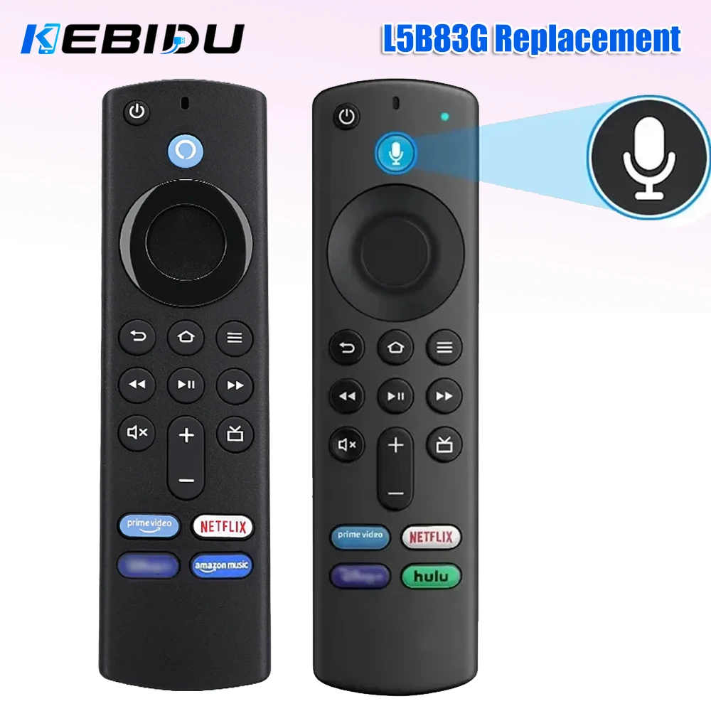 KEBIDU Smart Voice Fernbedienung Ersatz für TV Stick 4K MAX Lite Cube Smart Remote Kompatibel mit Alexa für Fire Stick TV 3. Generation