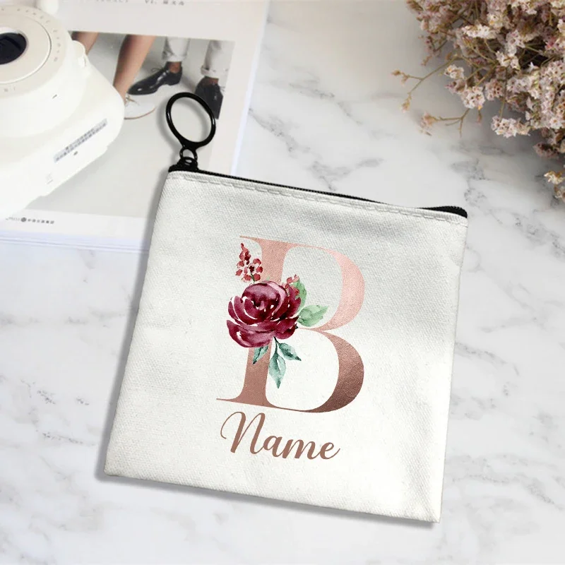 Customize Name Aesthetic Purse Card Holder Coin Lady Coin Purse Girls Wallet Cute Coin Purses Girl Wallet Mini Money Bag