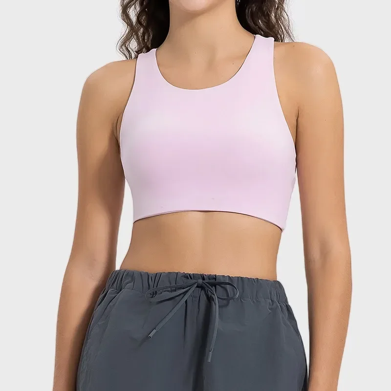 Lemon Back Yoga Top donna reggiseno sportivo antiurto ad alto impatto donna palestra reggiseno Push Up allenamento Top Running Gym Vest canotta