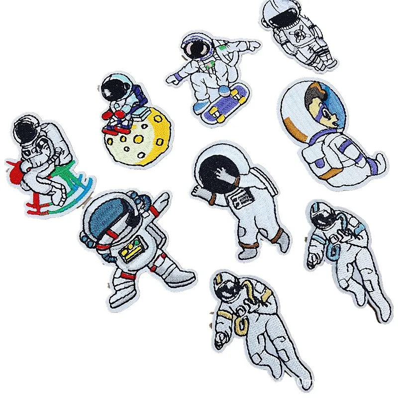 

9Pcs Space Astronaut Planet Series For on Clothes DIY Iron on Embroidered Patches For Sew Hat Jeans Sticker Patch Applique Badge