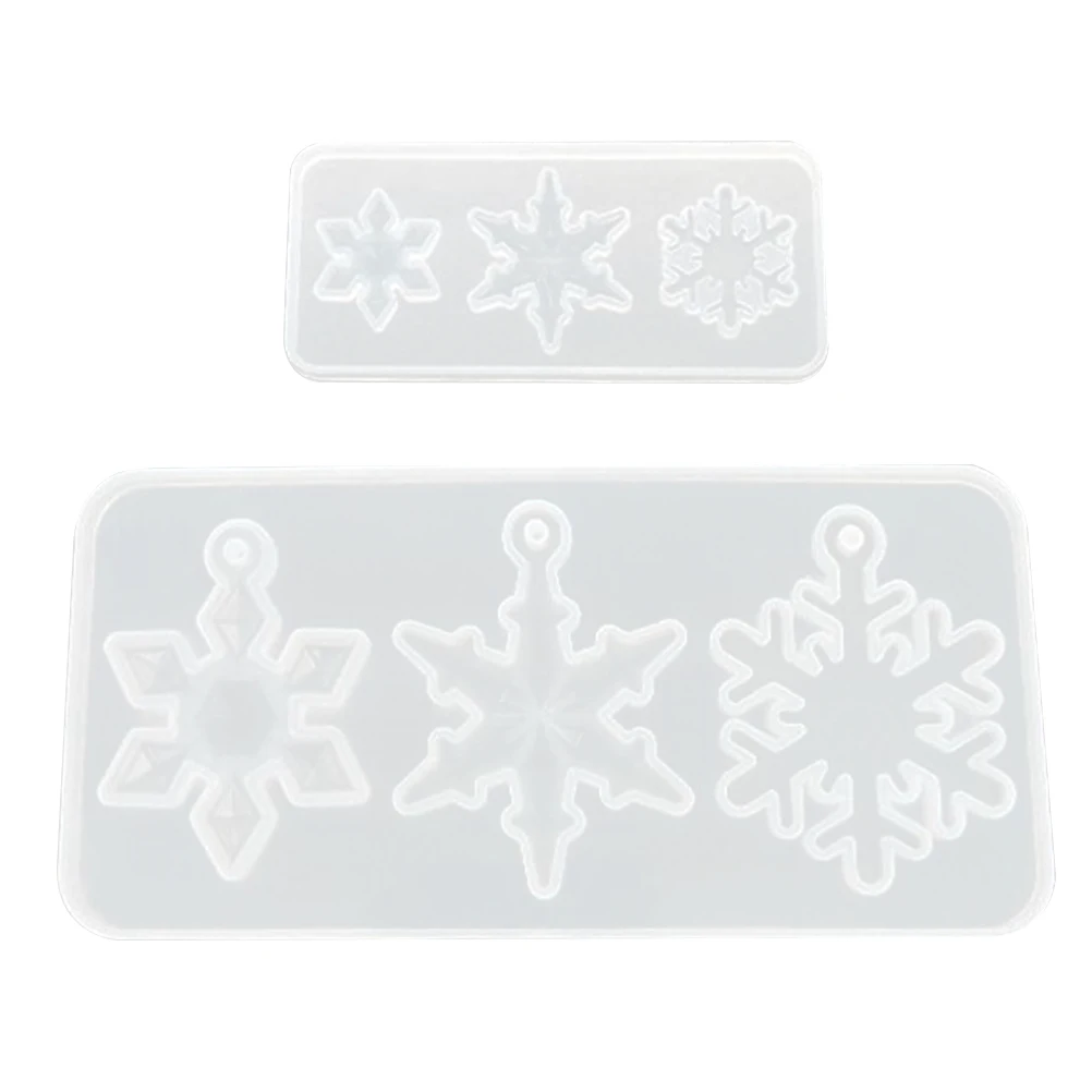 

2pcs Snowflake Molds Jewelry Jewelry Making Mold Making Reusable Silicone Epoxy DIY Craft Tools Handmade Accessories