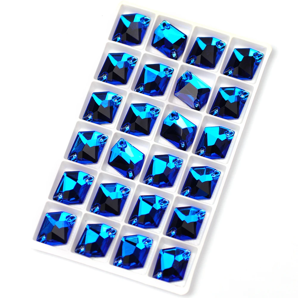 3265 Cosmic STrass Capri Blue Glass Rhinestones Sew On Crystal Garment Accessories Sewing Jewlery Diamond Craft