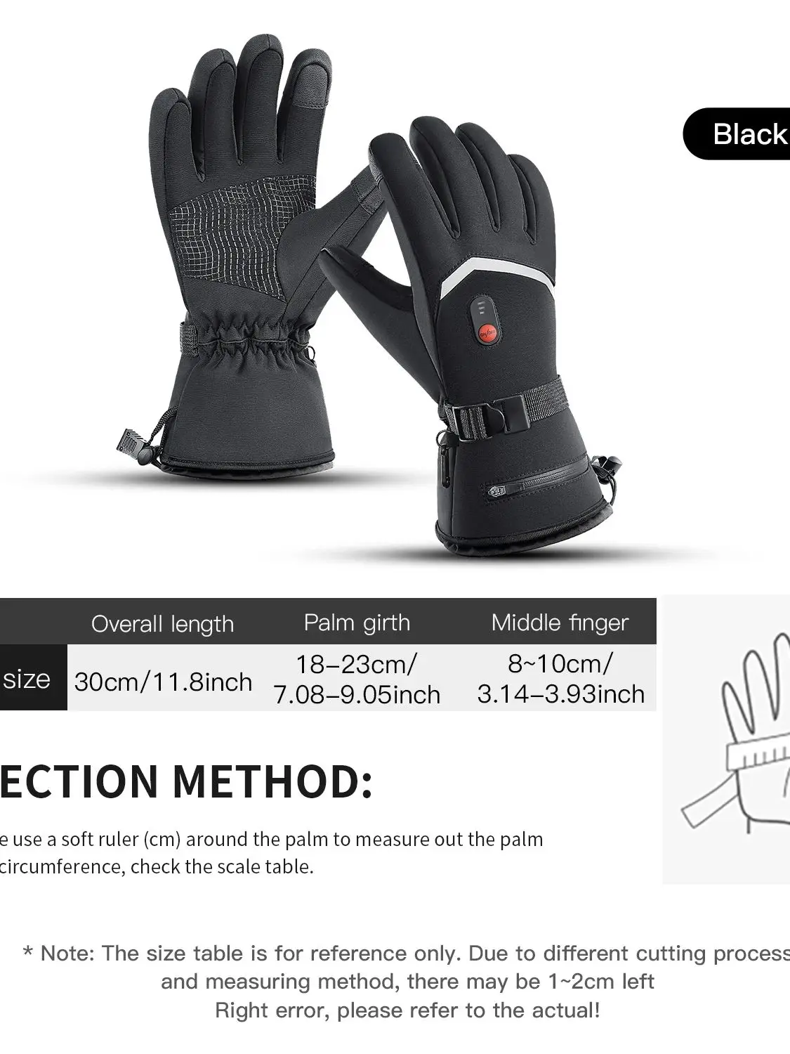 AliExpress Kyncilor 1 pair of intelligent electric gloves, equipped with a battery box and electric gloves, without batteries, anti slip touch scree