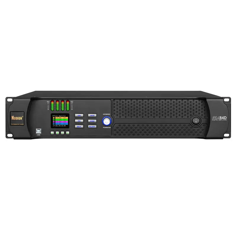 PLA84D 4*800 واط المهنية الطاقة عالية DSP مكبر كهربائي مكبر للصوت 800 واط نهاية جودة المهنية مكبر كهربائي
