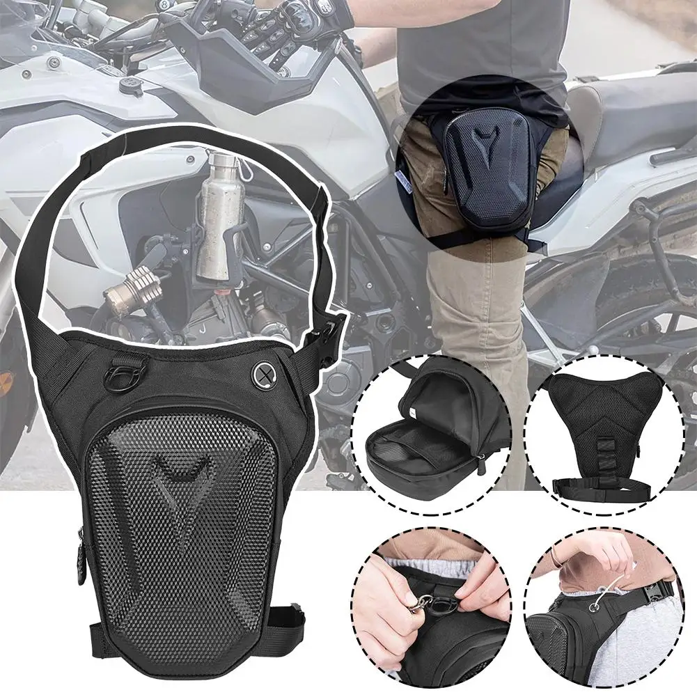 Tactical Travel Bag Waterproof Motorcycle Waist Leg Bag Fanny Bags Bum Pack Ride Side Casual Leg Outdoor Bag Pack Men Hip B F9l6