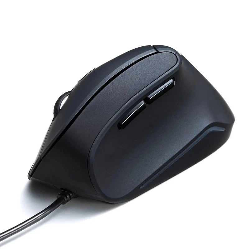 Ergonomic Vertical Wired Mouse for SANWA, Blu-ray LED 2-gear DPI 6-key GMAERG9