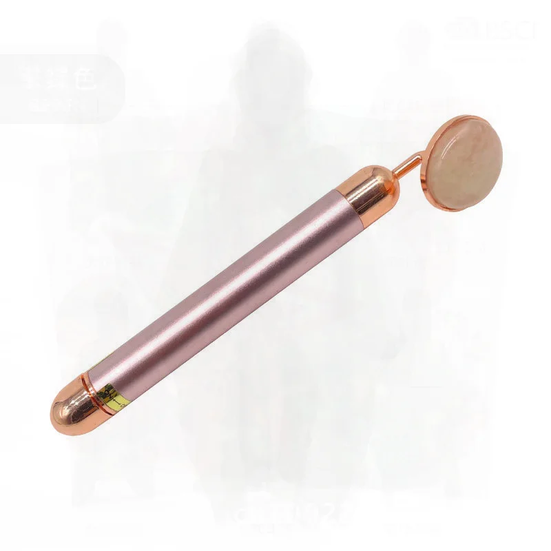 Electric Jade Gold Massage Stick Facial Vibration Massager Natural Beauty Stick Negative Ion Manual Beauty Device for All Users
