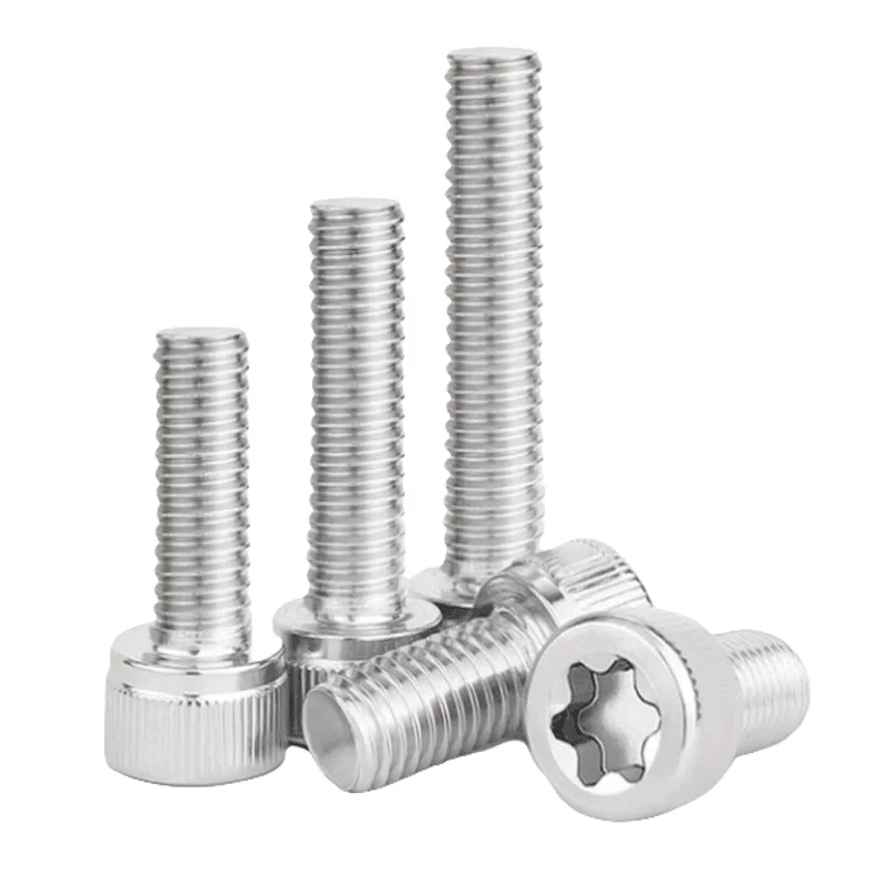 Vis à métaux Torx à tête creuse en acier inoxydable M3 - 0.5 304, boulons à filetage complet, vis à tête creuse Torx