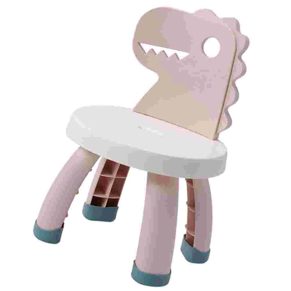 Kleine stoel voor kinderen Dinosaurus Kinderstoelen Peuters Gele vloermat Pvc Party Baby