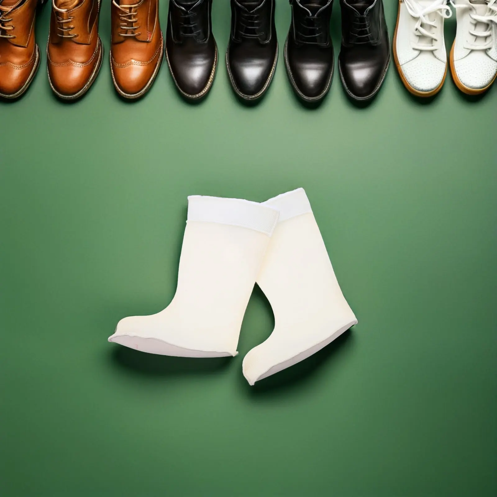 

1Pair Thick Fleece Boot Liners for Men Insulated Rain Boot Socks Low Mid High Calf Winter Liners for Snow Boots Hiking Walking