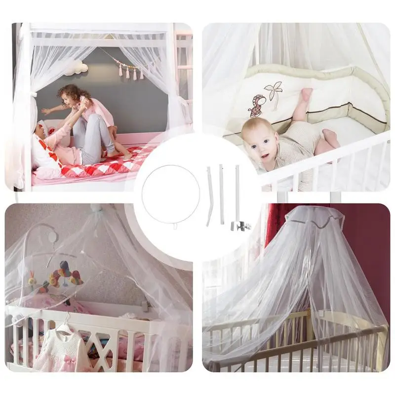 Adjustable Mosquito Net Stand Holder Baby Mosquito Net Stand Crib Netting Canopy Holder For Baby Bed Support Tent Accessories