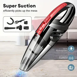 Handheld Vacuum Car Vacuum Cleaner Cordless Mini Portable Pet Hair Vacuum for Carpet, Couch, Stairs Powerful Vacuum Cordless