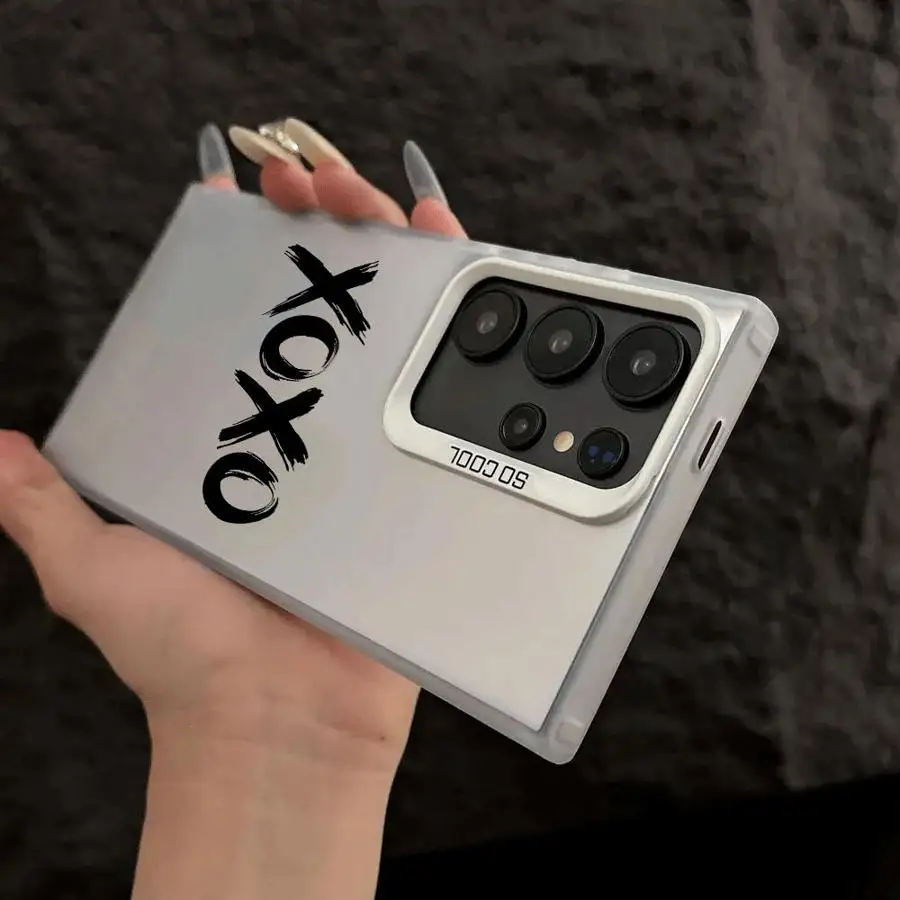 حافظة لهاتف سامسونج جالاكسي S25 Plus S24Ultra Note 20 Ultra S21 S24 FE S22 Ultra S25 S23 S20 FE حروف ممتعة XX #6