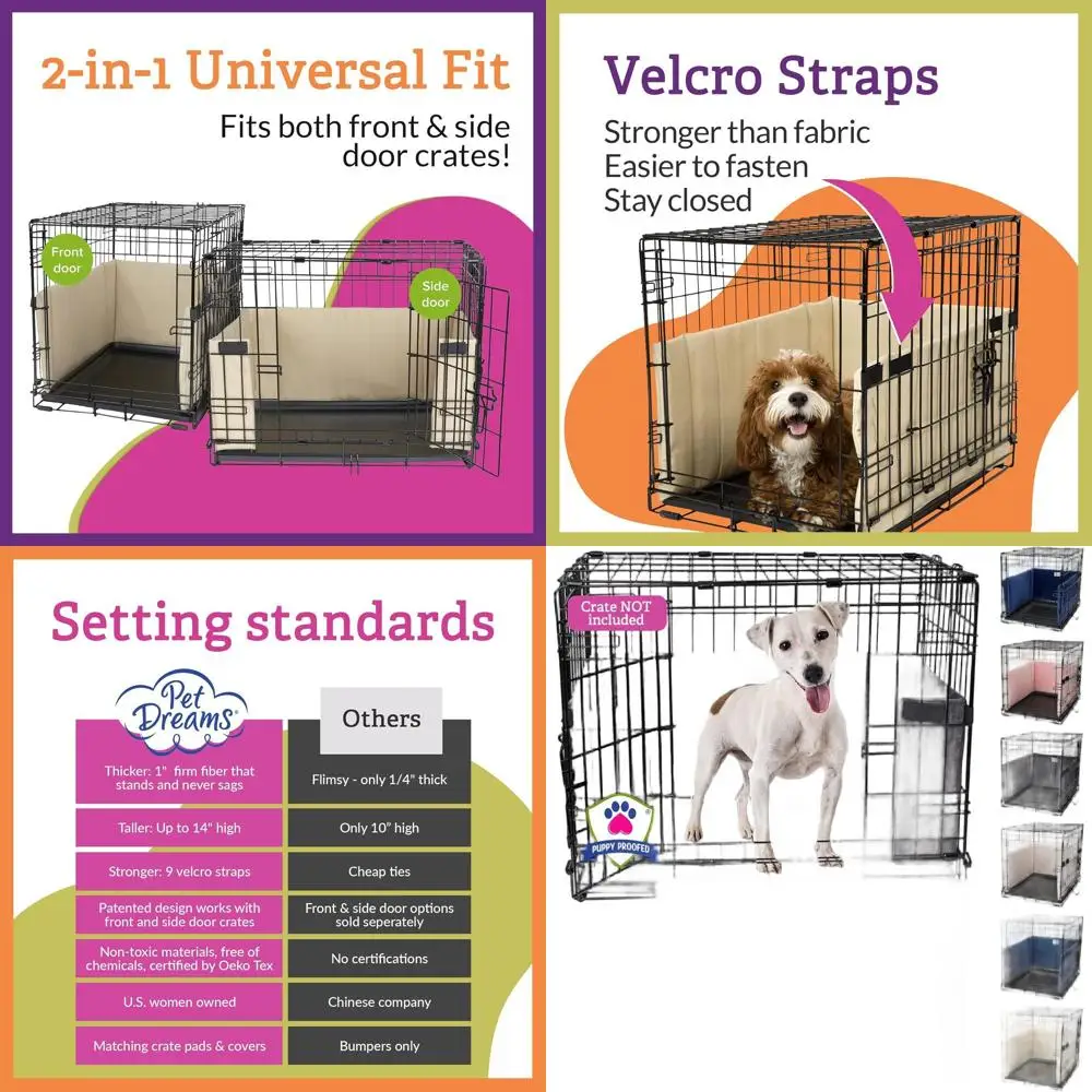 

Серый вкладыш для собачьих клеток и защита для хвоста для 30 клеток