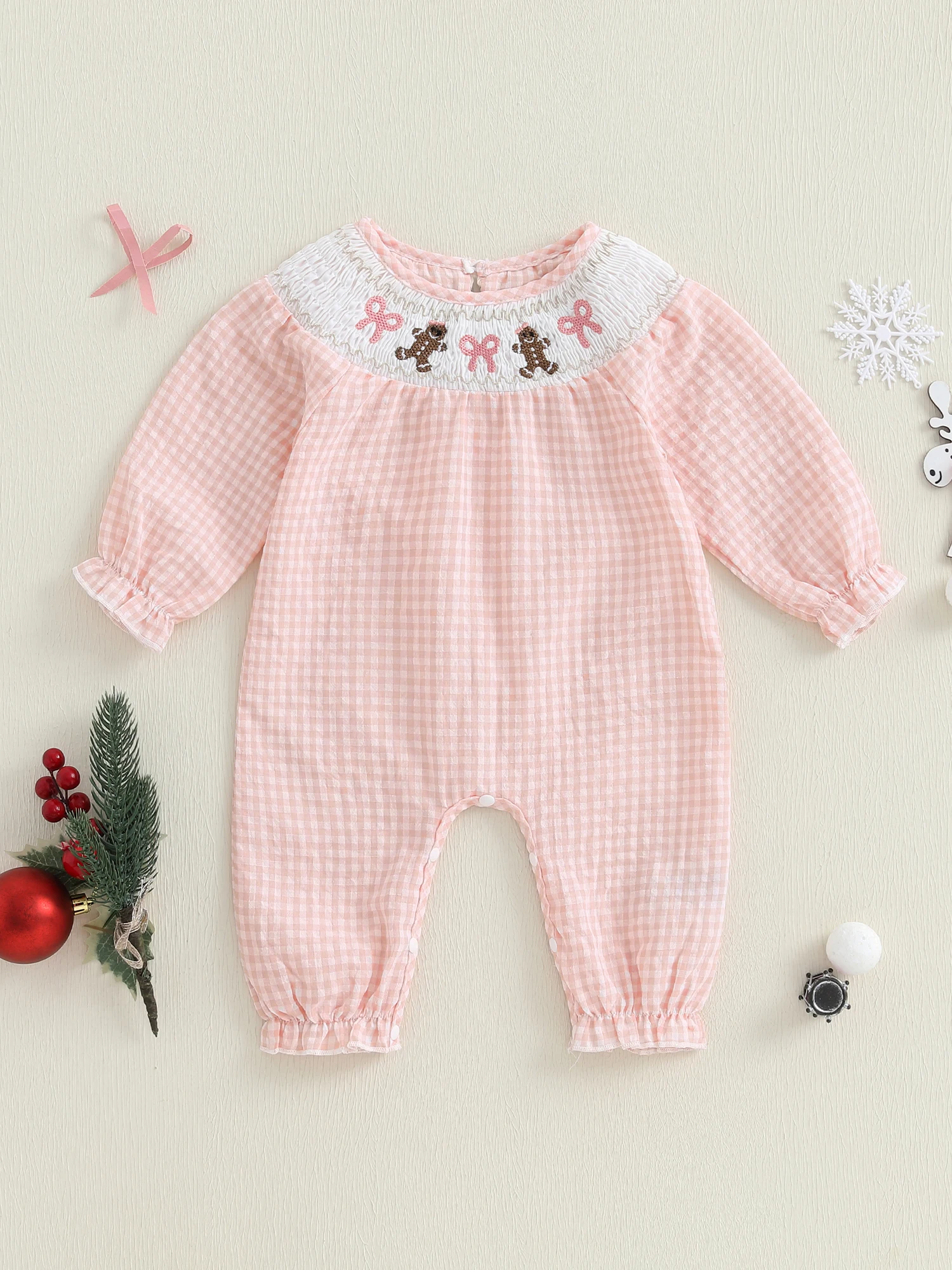 

Комбинезон в клетку для маленьких мальчиков на День Благодарения, Турция, комбинезон с квадратным вырезом и короткими рукавами, комбинезон с оборками